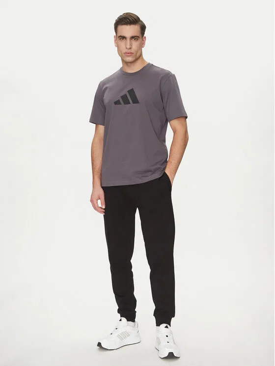 Футболка regular fit Future Icons 3 Bar Logo Adidas, серый — фото 2