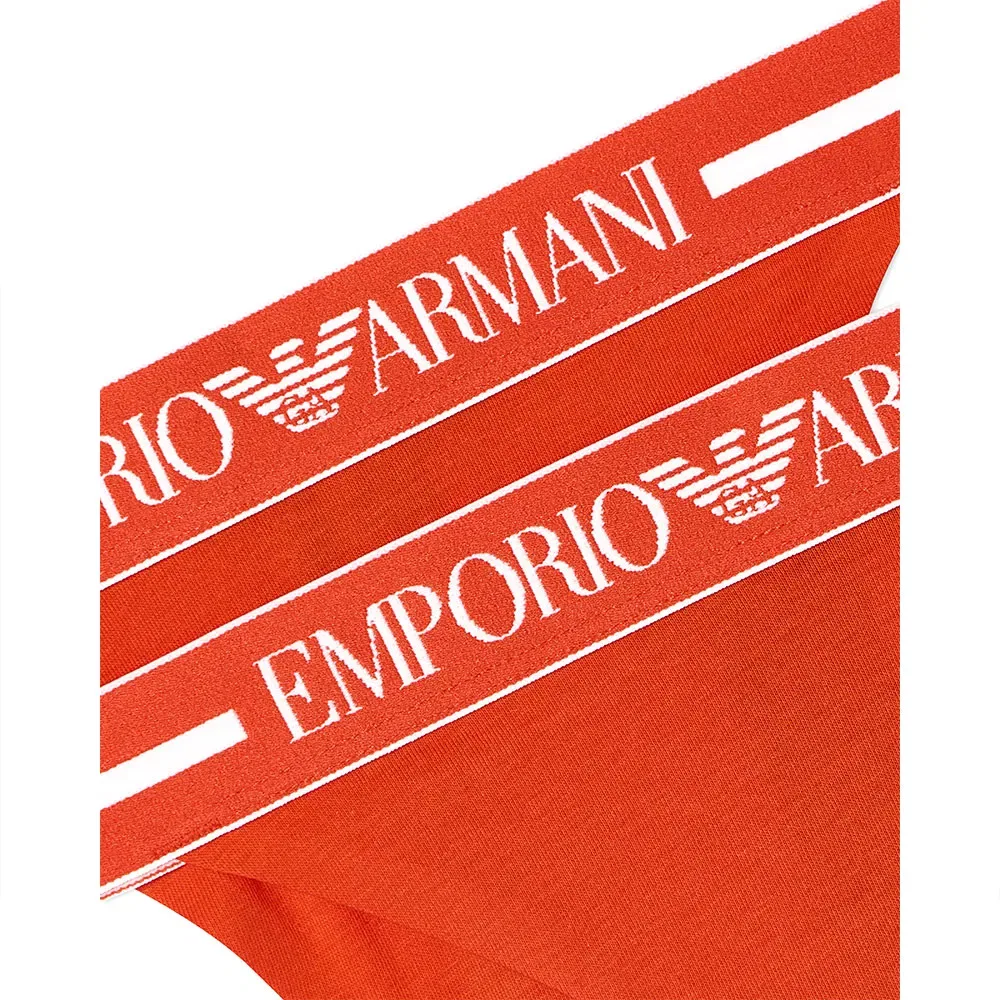 Стринги 2 шт Emporio Armani, оранжевый — фото 2