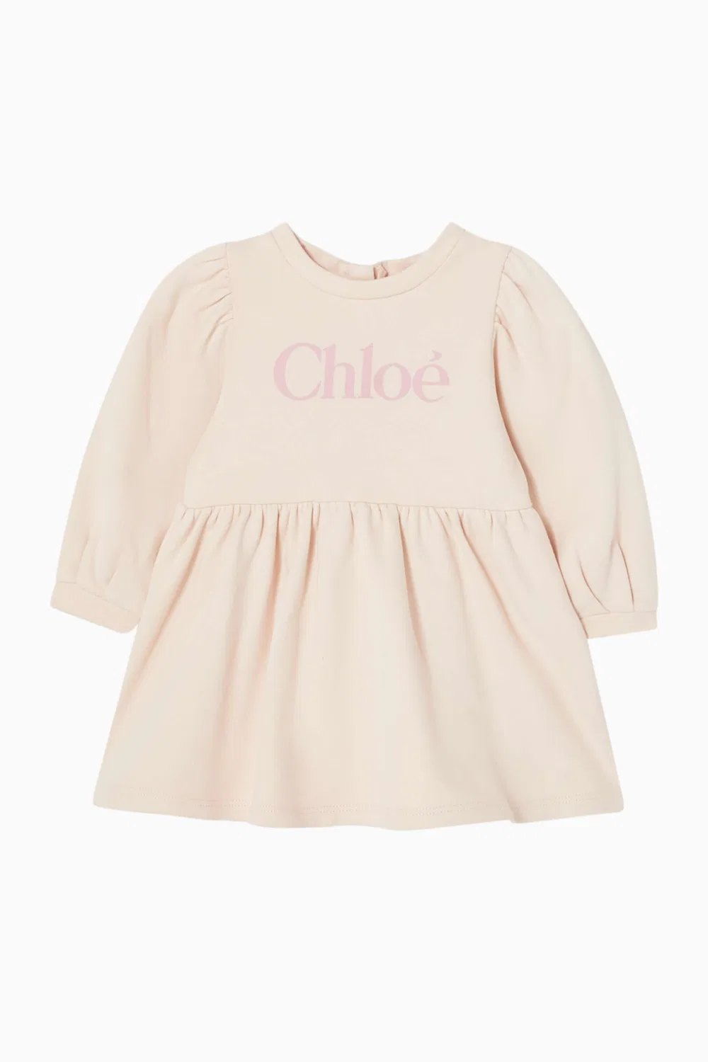 Платье с логотипом хлопковое Chloé