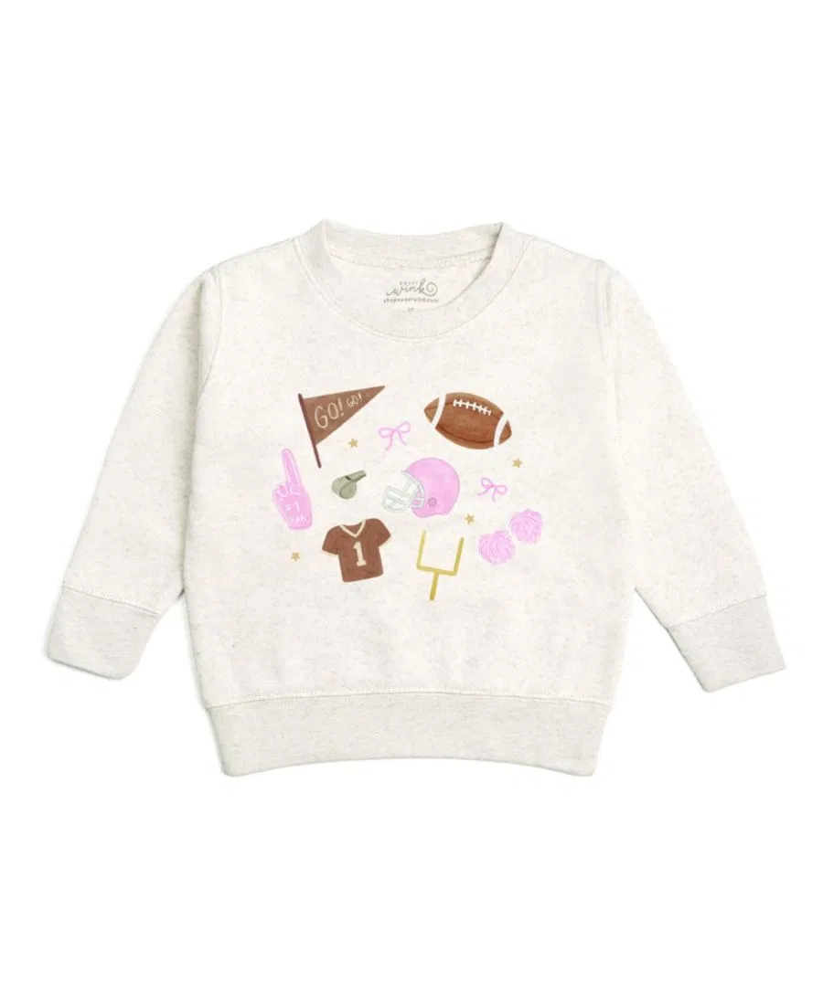 Свитшот с принтом Game Day Icon Sweet Wink, Natural Heather