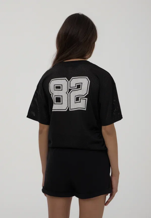 Комплект из 2 шорт на утяжке, хлопок, Pack of 2 with drawstring and turn-up - shorts, Terranova, white, белый/черный — фото 4