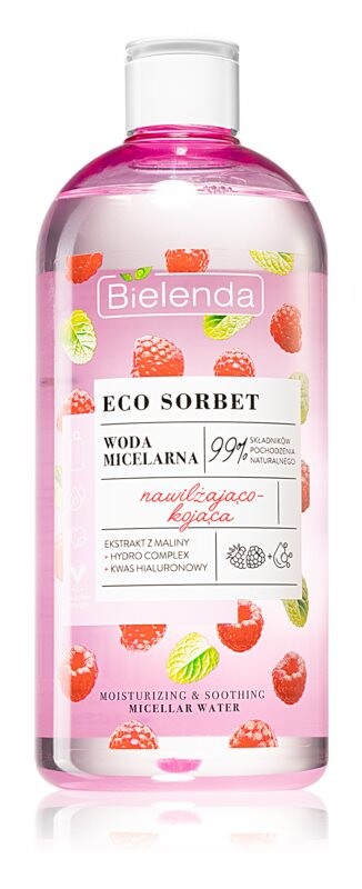 

Увлажняющая мицеллярная вода Bielenda Eco Sorbet Raspberry