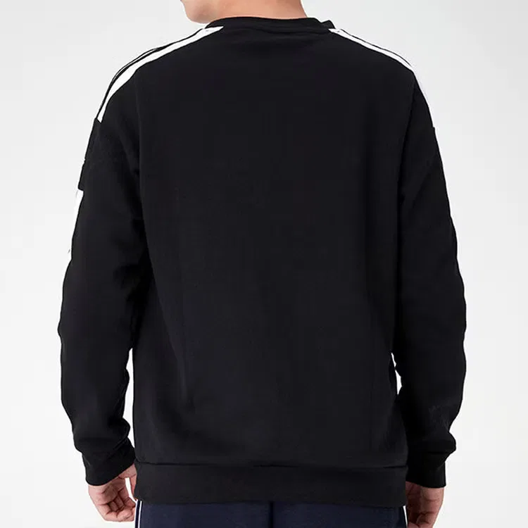 Пуловер с длинным рукавом с круглым вырезом Adidas, черный — фото 4