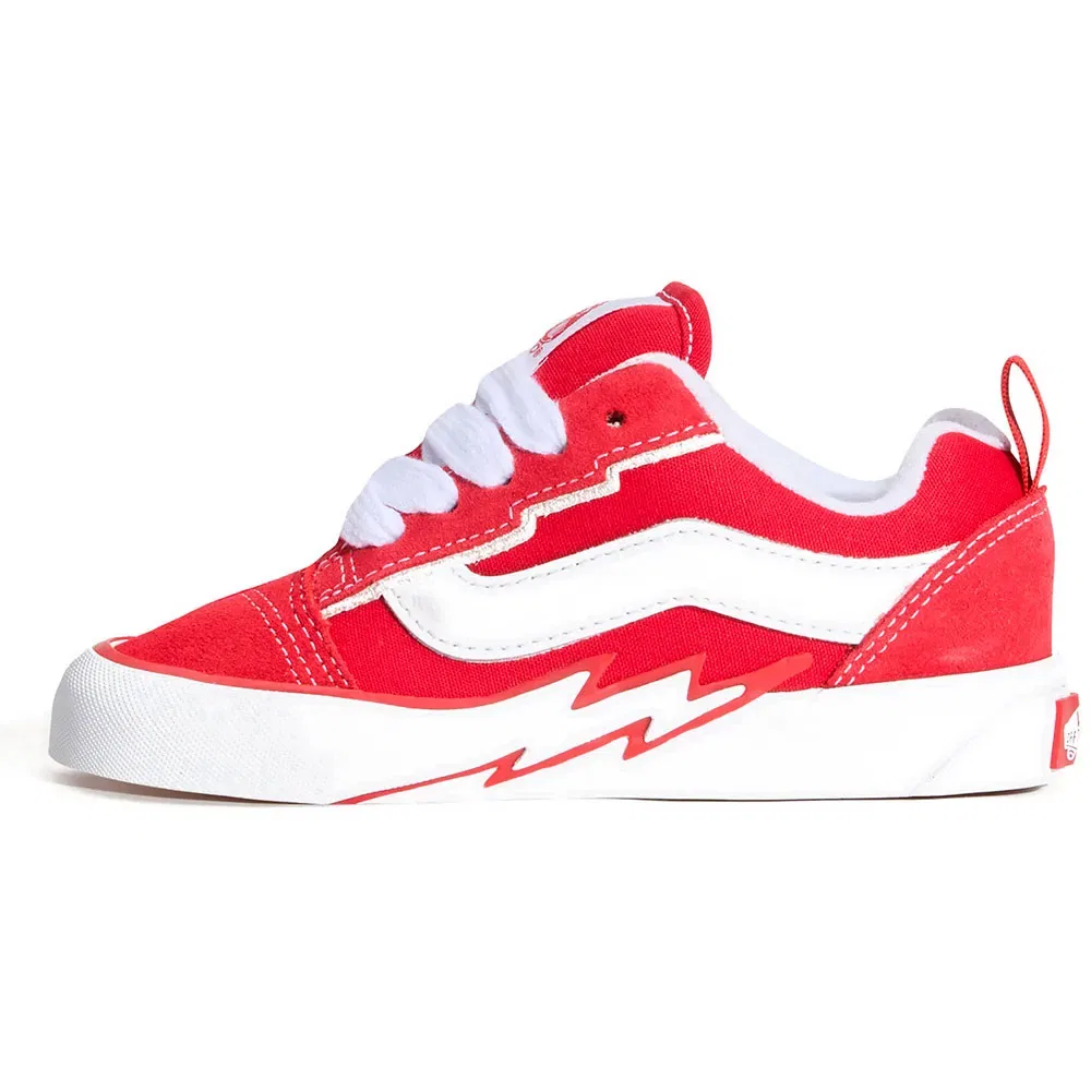 Детские кроссовки с болтом Vans Knu Skool Bolt, Red — фото 2