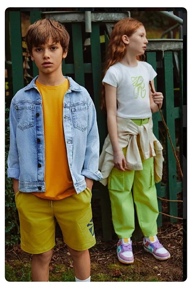Детский джинсовое пиджак для девочек Limi boy soft texture denim jacket Nk Kids, Blue