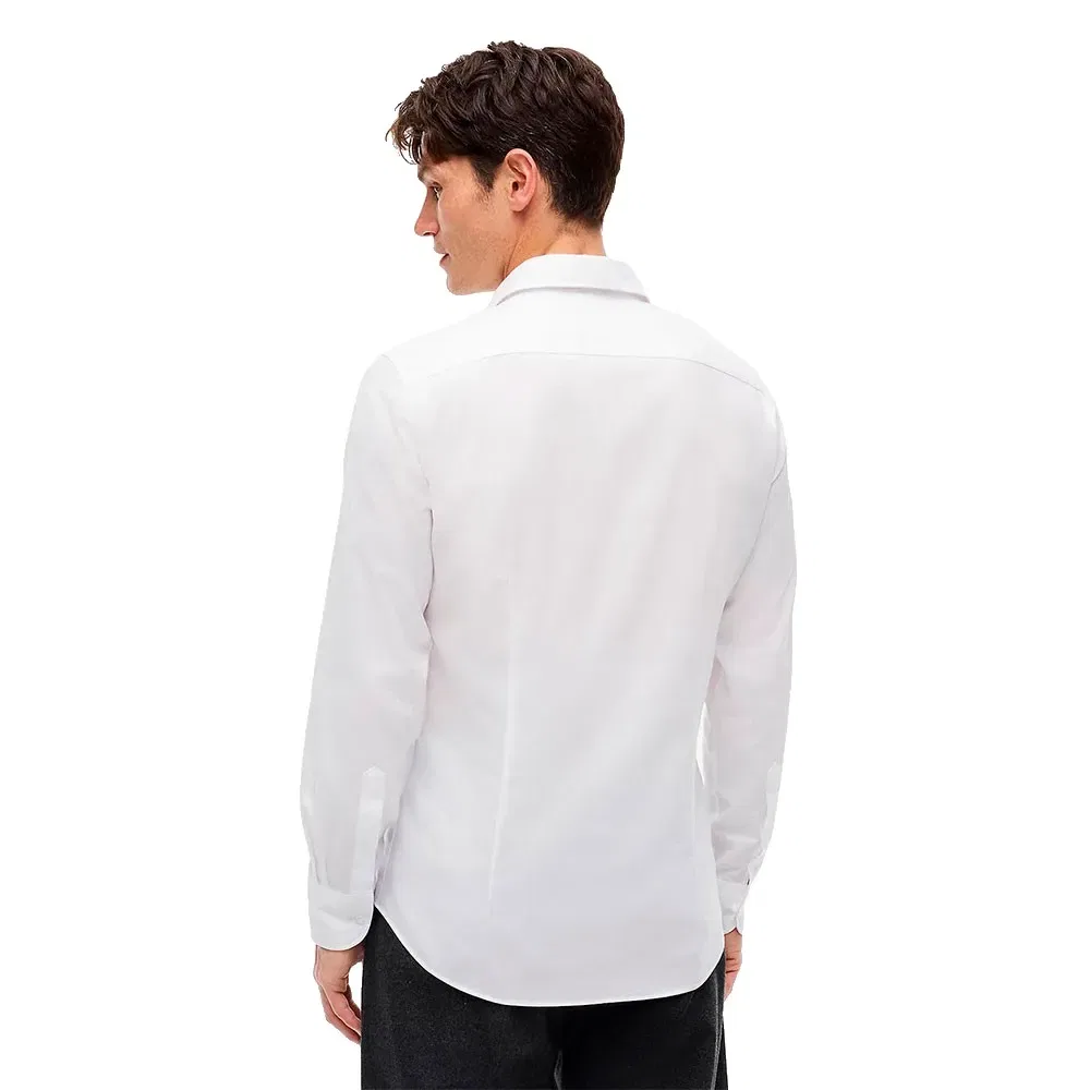 Мужская рубашка из оксфордского хлопка с длинным рукавом Tommy hilfiger, White — фото 2
