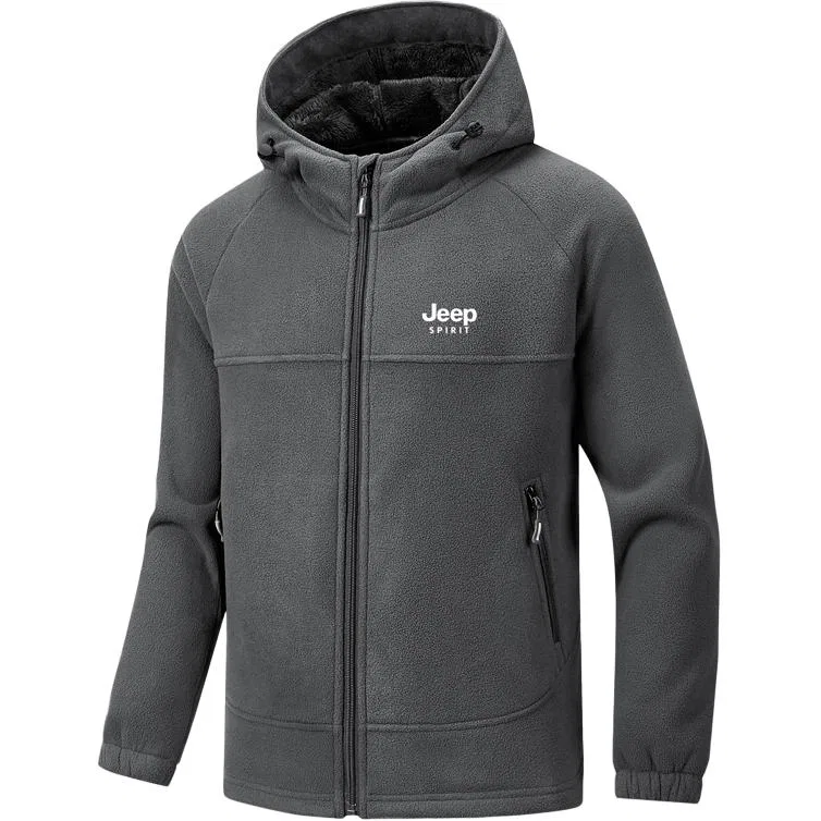 Детская куртка с капюшоном на флисе JEEP SPIRIT, Gray