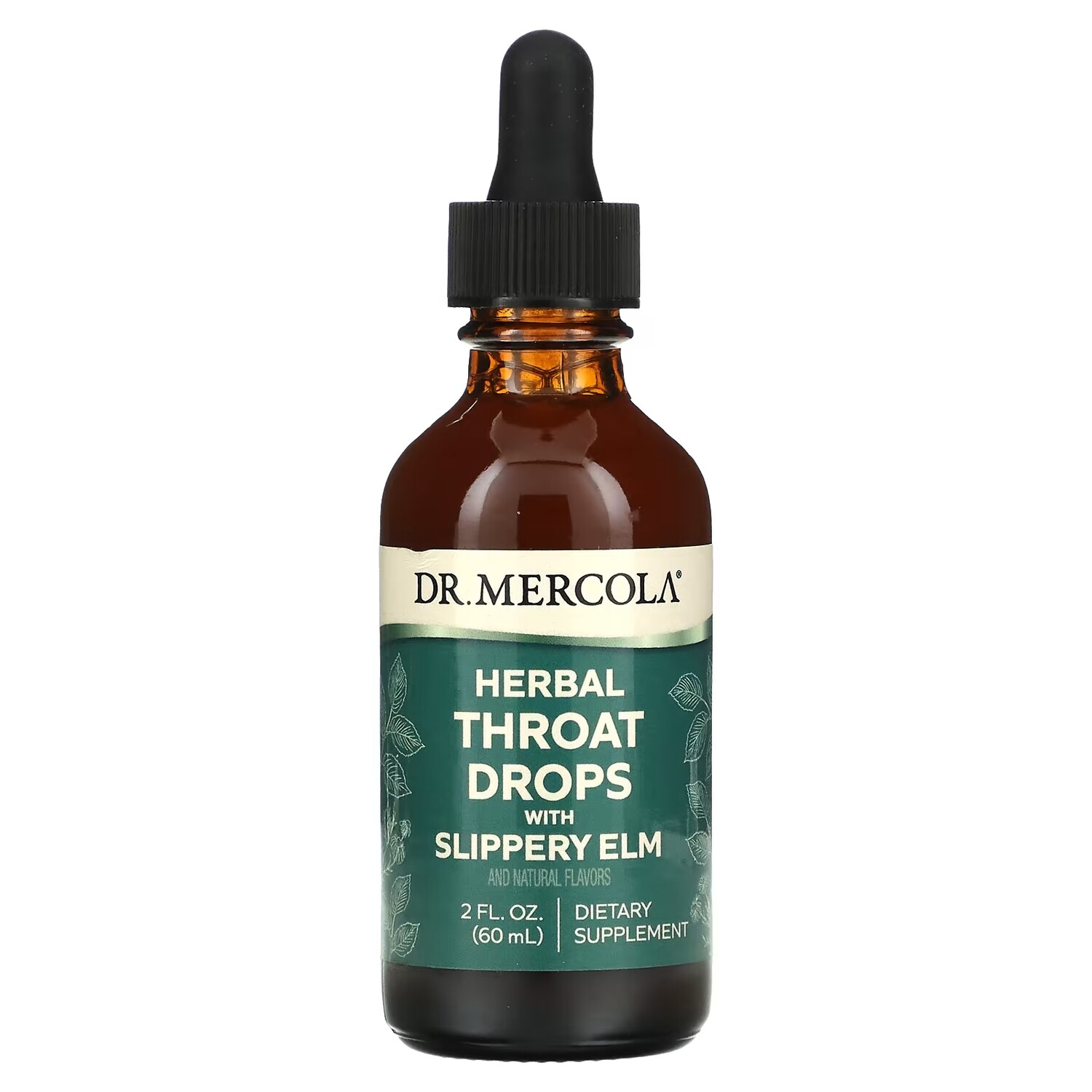 

Dr. Mercola Herbal Throat Drops with Slippery Elm, 60 мл