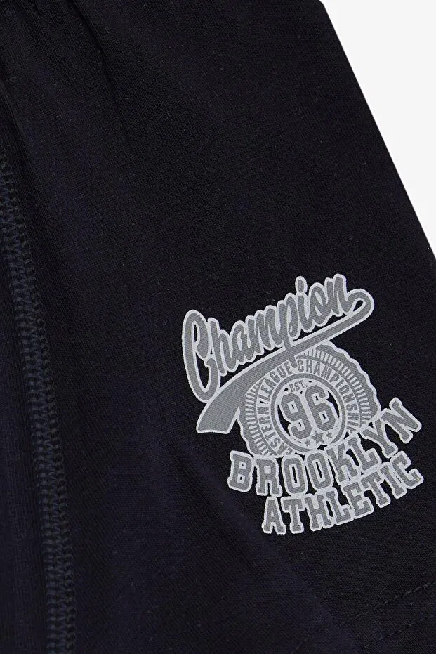 Детские боксеры для мальчиков с принтом Champion Lettering Katamino, Navy Blue — фото 4