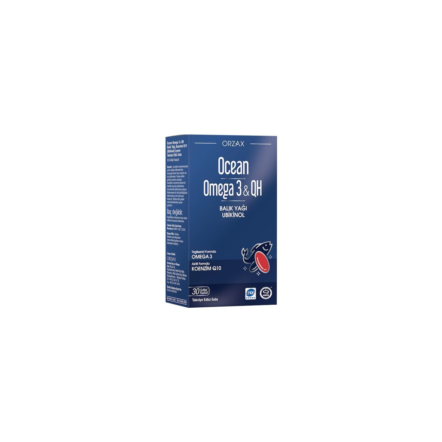 

Добавка Orzax Ocean Omega 3 & Qh Supplementary Food, 30 капсул