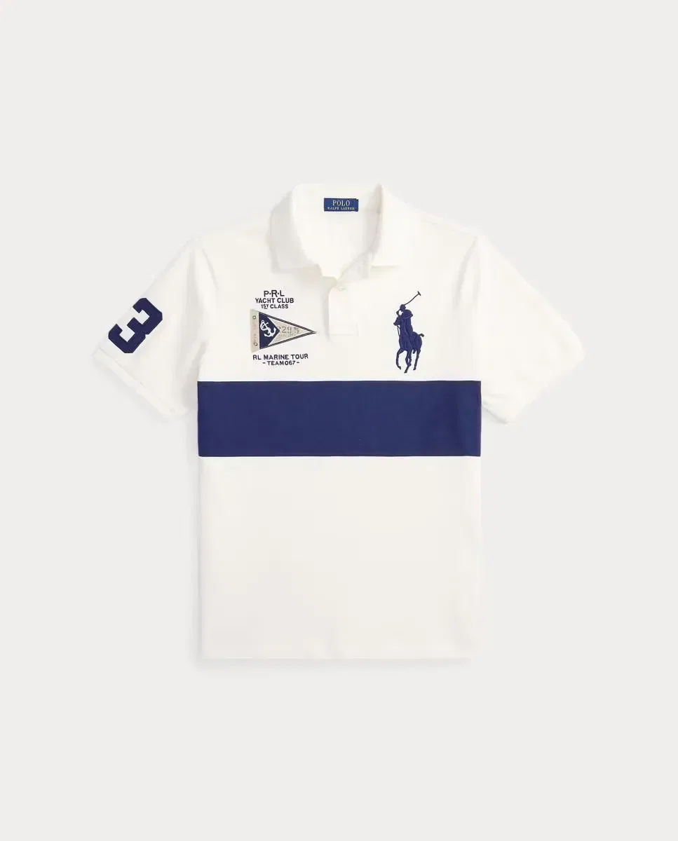 Мужское поло свободного кроя Big Pony Polo Ralph Lauren, Crudo — фото 4