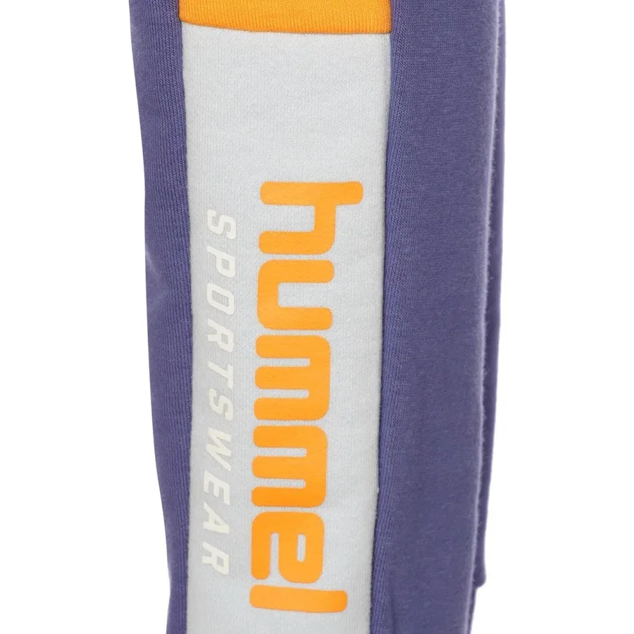 Спортивные штаны для мальчика с логотипом Hummel, Синий — фото 4