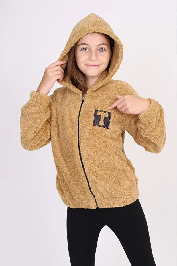 Детский кардиган для девочек с длинным рукавом Toontoy, Beige