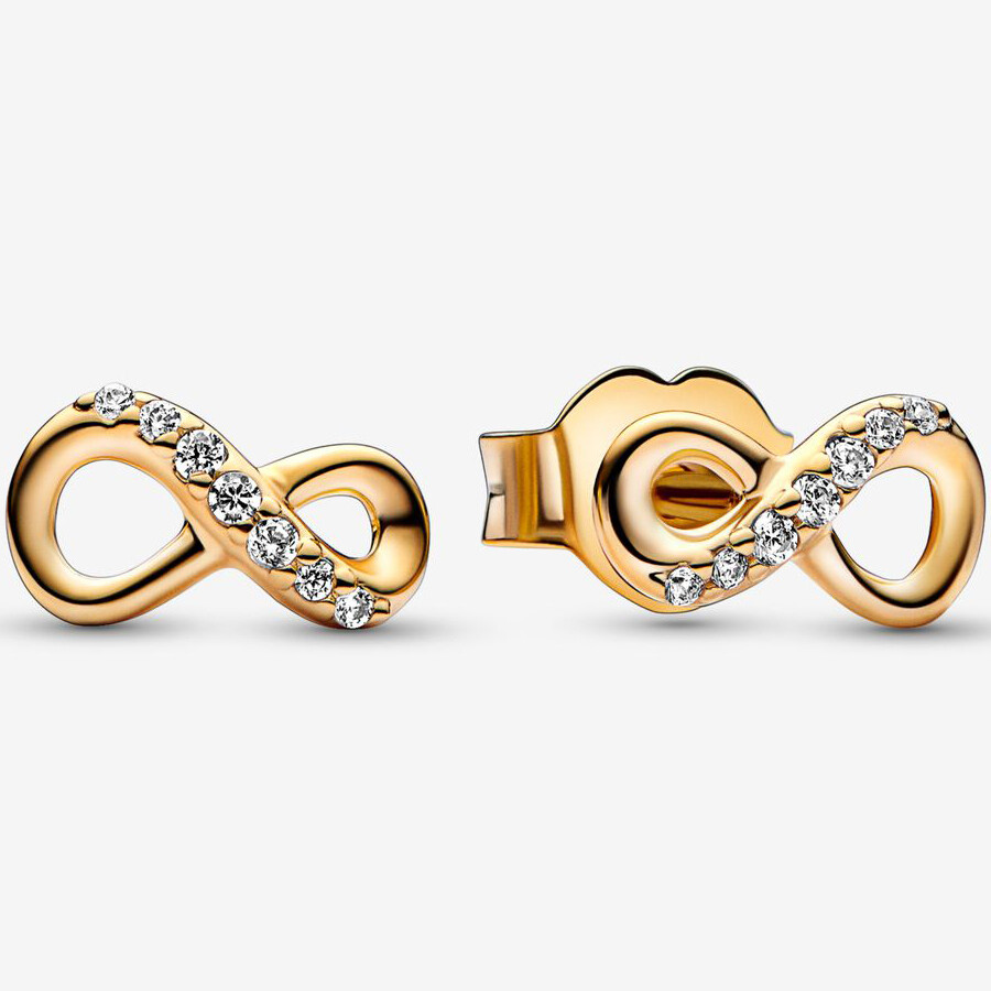 

Серьги Pandora Sparkling Infinity, золото