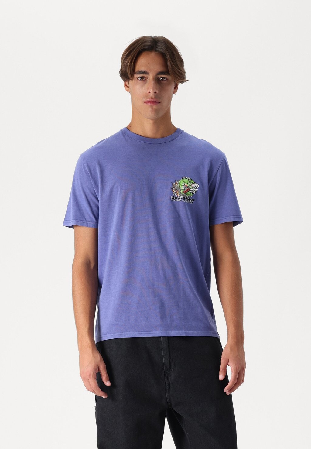 

Футболка с принтом CRAZEE WHEEL Volcom, синий