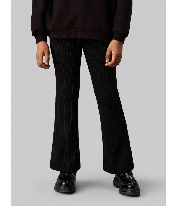 Детские брюки для девочек Flare Fit Calvin Klein Jeans, черный