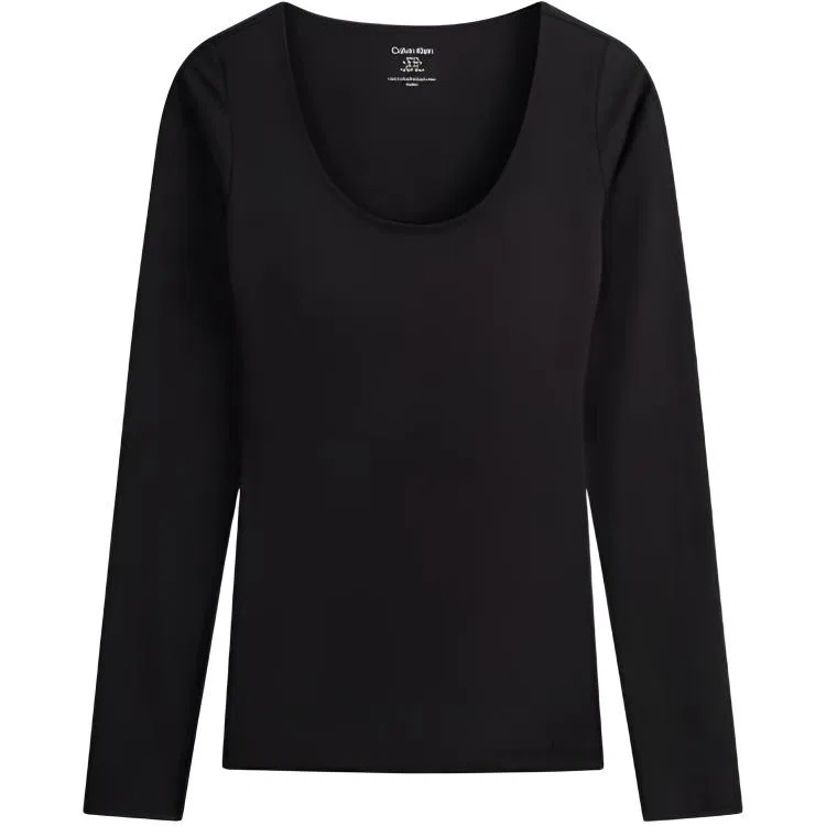 Женская термобельевая футболка с длинным рукавом Calvin Klein, Space Black