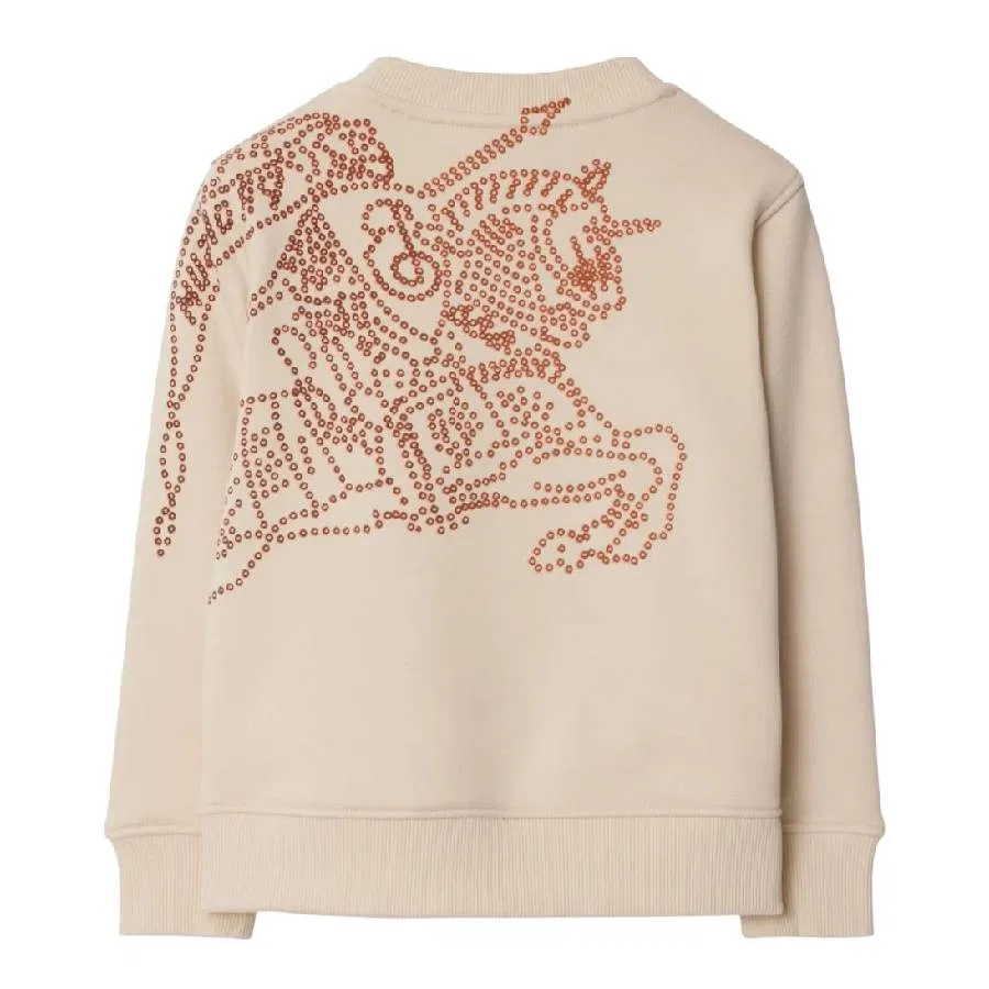 Свитшот с длинным рукавом с логотипом Kids Logo-Print Burberry, Calico — фото 2