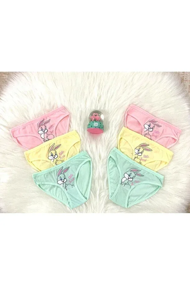 Детские трусы для девочек с принтом Swella, Pink Green Yellow