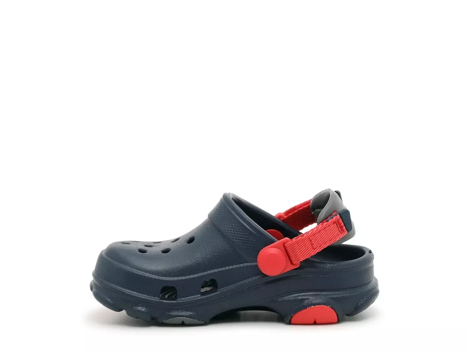 Клоги All Terrain для мальчиков, Crocs, темно-синий/красный — фото 3