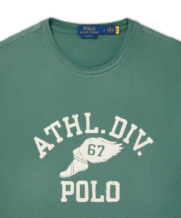 Футболка с логотипом, классический крой, Polo Ralph Lauren, зеленый — фото 3