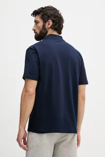 Поло из эластичного хлопка Lacoste, синий — фото 3