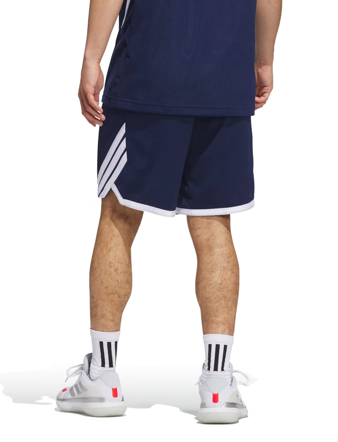 Мужские баскетбольные шорты с технологией AEROREADY Adidas, синий — фото 3