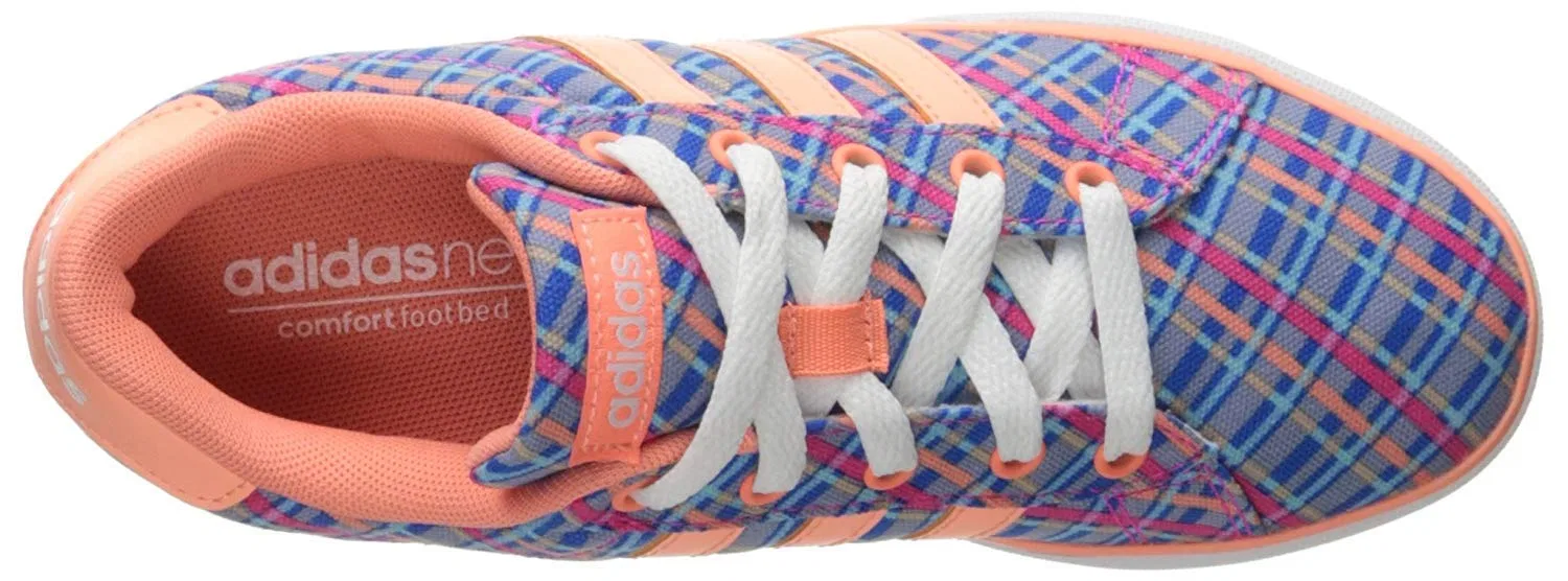 Детские кроссовки для мальчиков с принтом Adidas NEO Daily K Aw5399, Blue Sunlight White — фото 3