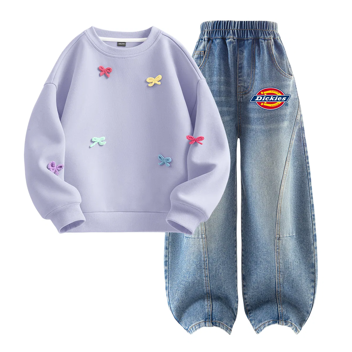 Детский спортивный комплект с принтом Twilight Mountain Purple+Thick Denim Light Blue Dickies