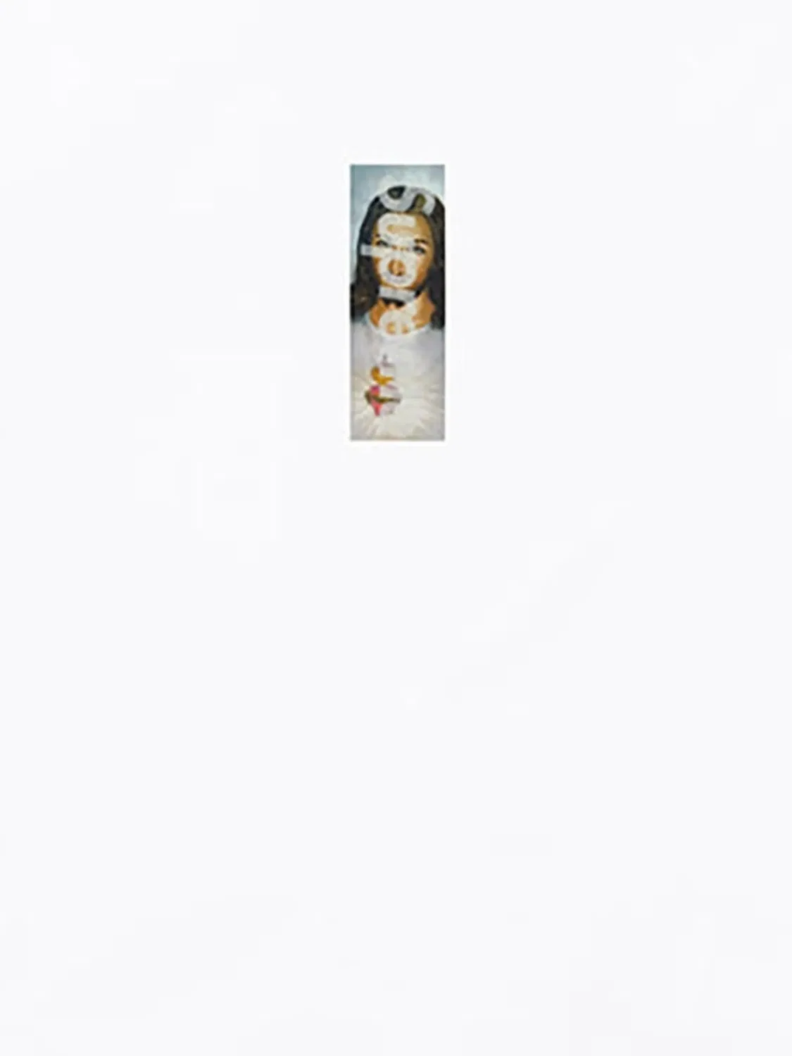 Футболка Prayer Card Box Logo белая Supreme, белый — фото 2