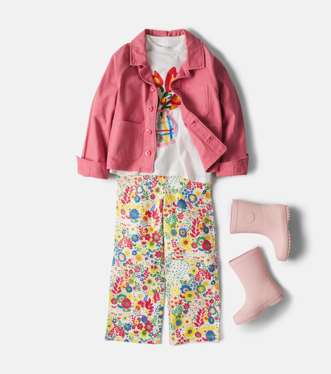 Брюки хлопковые Stella Mccartney Kids, Multicolor — фото 2