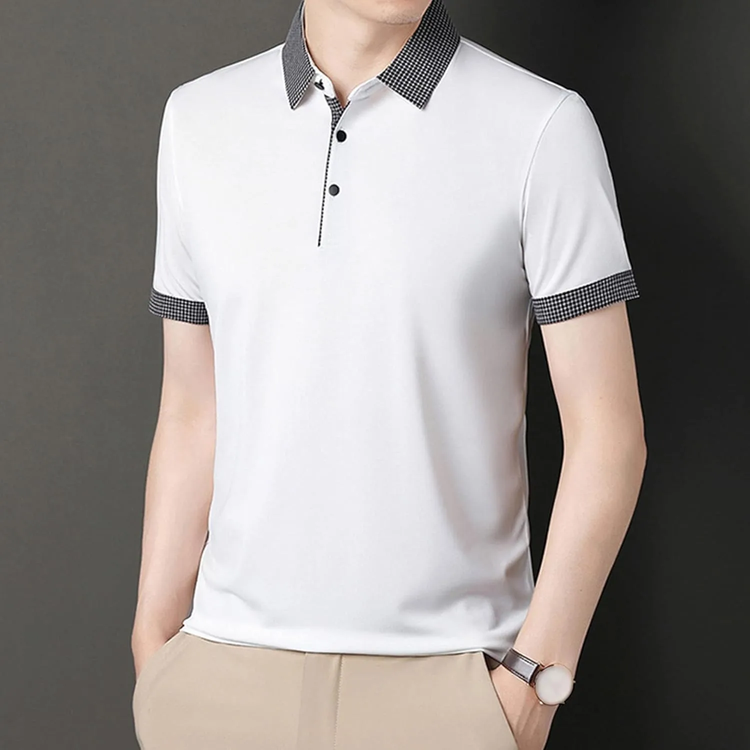 Мужская футболка Golf Basic с воротником, Regular Fit, хлопок — фото 4