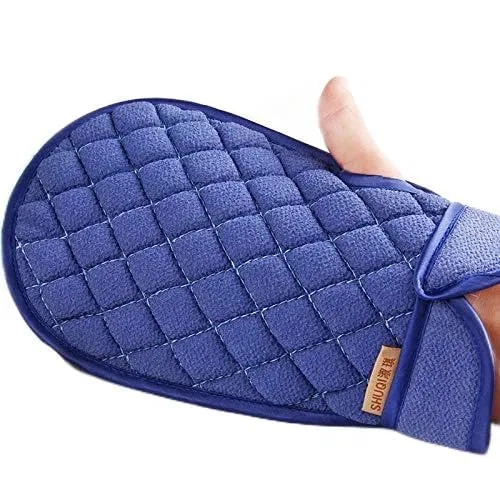 Generic Эксфолиирующие перчатки для ванны, Dark Blue