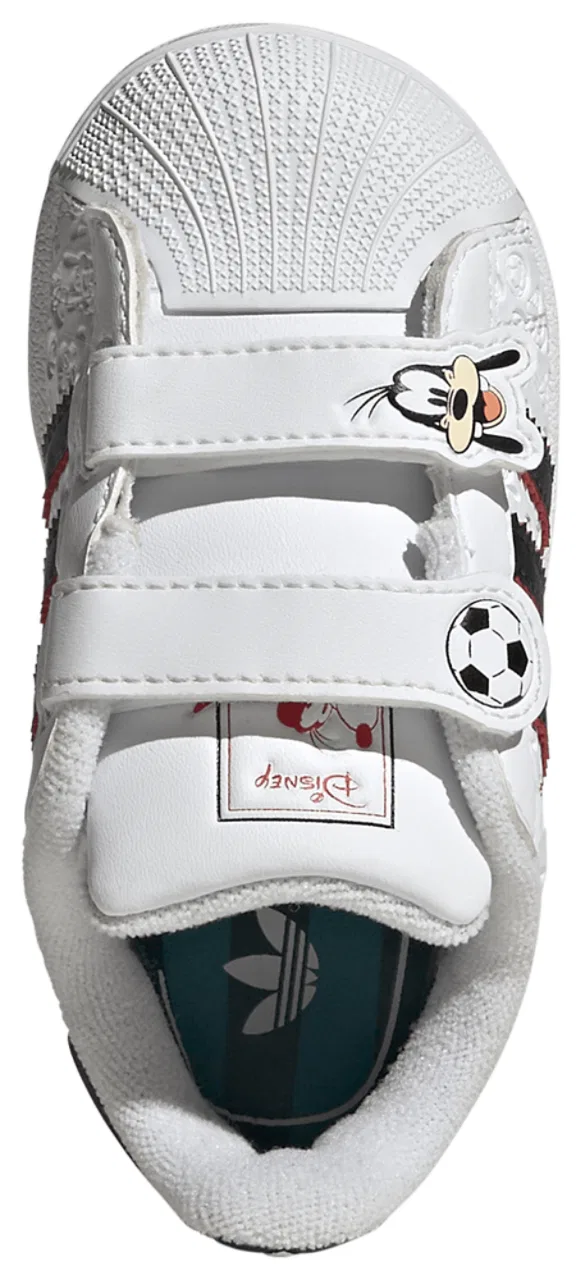 Кроссовки для девочек Superstar II CF Goofy Adidas, цвет Multi/White — фото 4