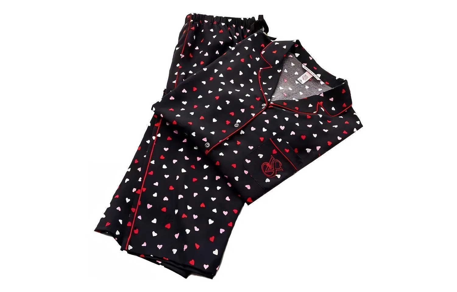 Женская пижама с принтом Black Heart Print Victoria's Secret, Black Heart Print