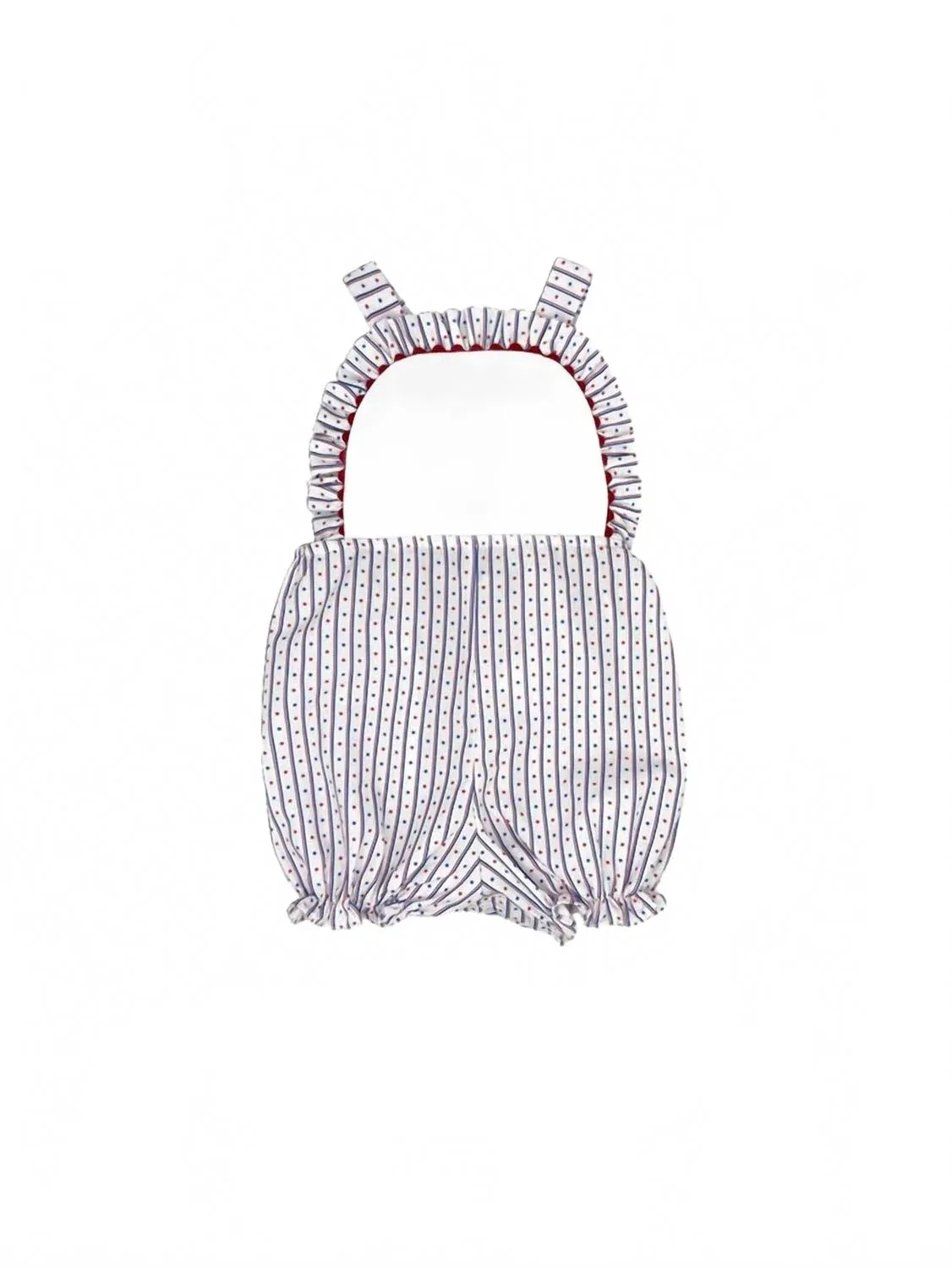 Детский боди-комбинезон с оборками Margaux Bubble Lullaby Set, Red/White/Blue
