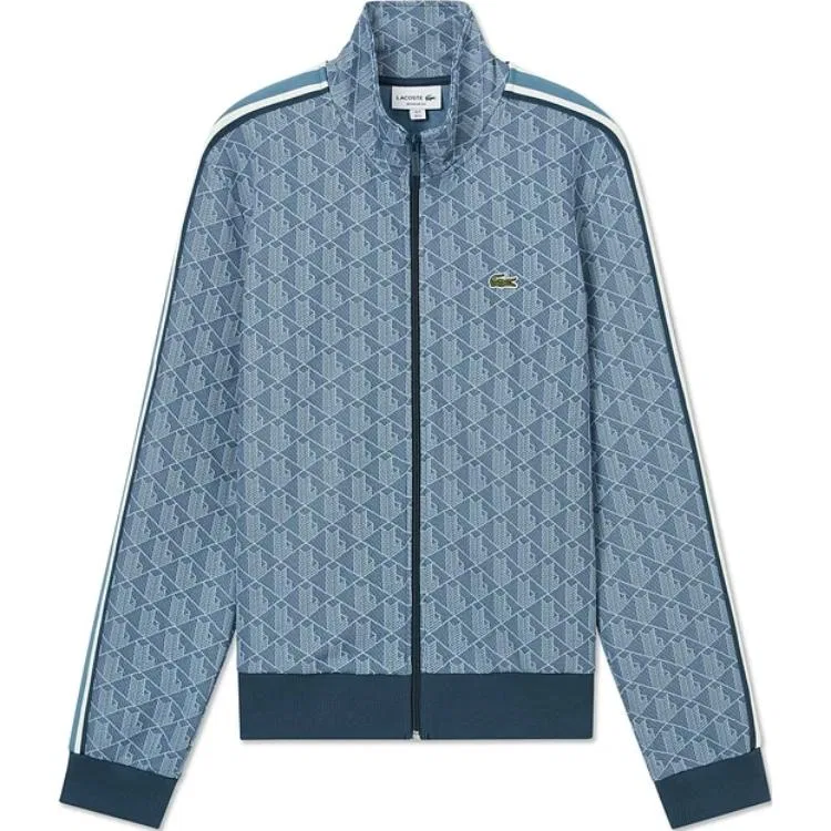Мужской свитшот на молнии с принтом-монограммой Lacoste, Swm/Red Print — фото 3