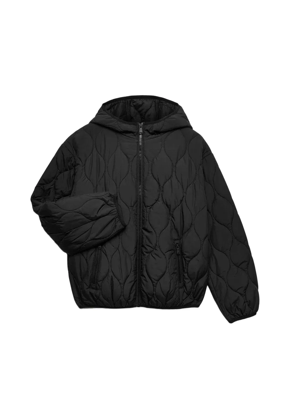 Куртка с капюшоном (6-16 лет). Унисекс - легкая куртка Marks & Spencer, Black
