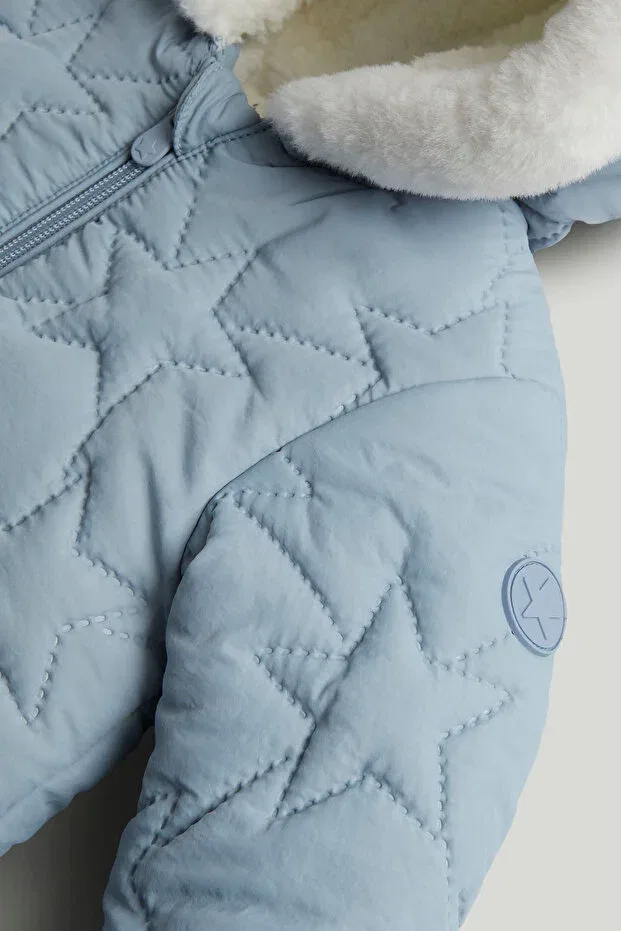 Детское пальто для девочек утепленное Mothercare, Blue — фото 2