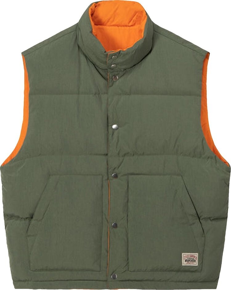 

Жилет Stussy Reverse Down Workgear Vest 'Olive', разноцветный