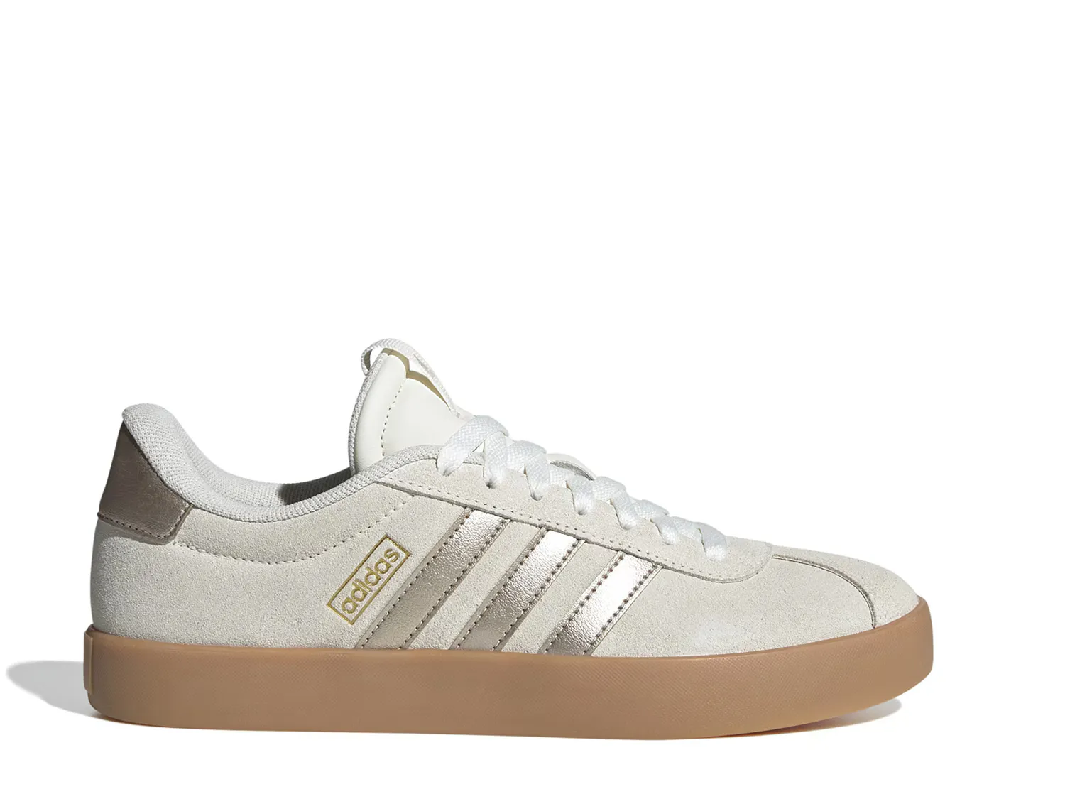 Кроссовки VL Court 3.0 Sneaker Adidas, бежевый/золотой/металлик — фото 3