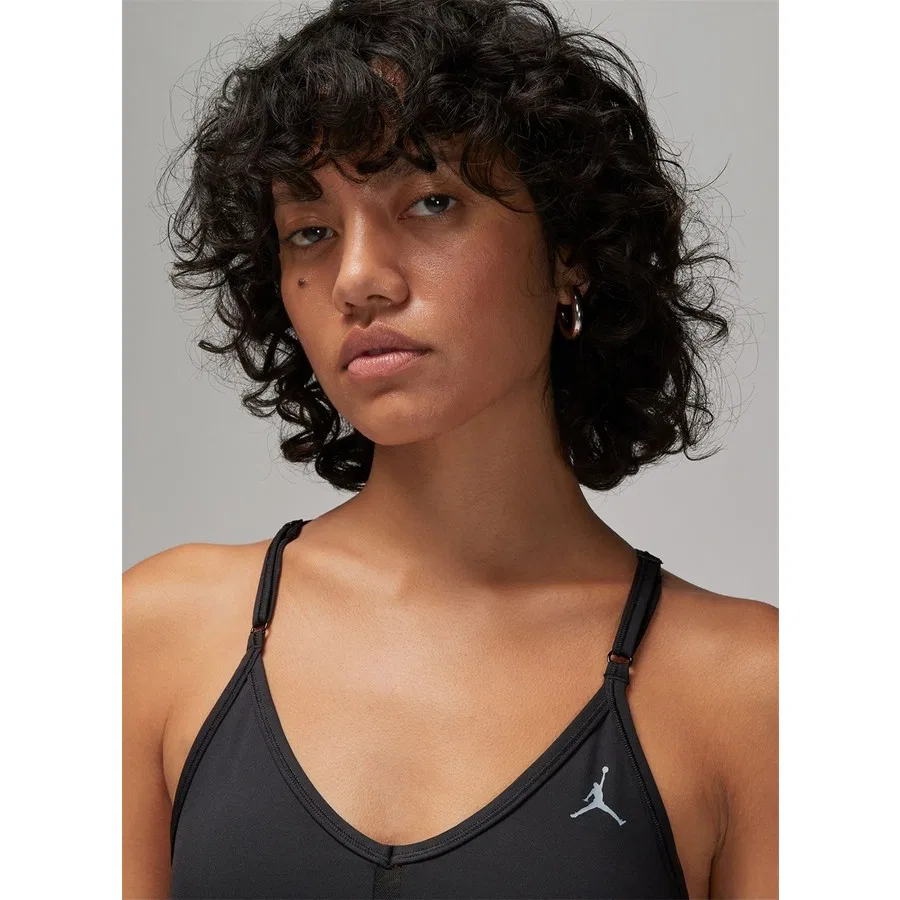 Спортивный бюстгальтер без рукавов Nike J SPT Logo Bra, L, Черный — фото 3