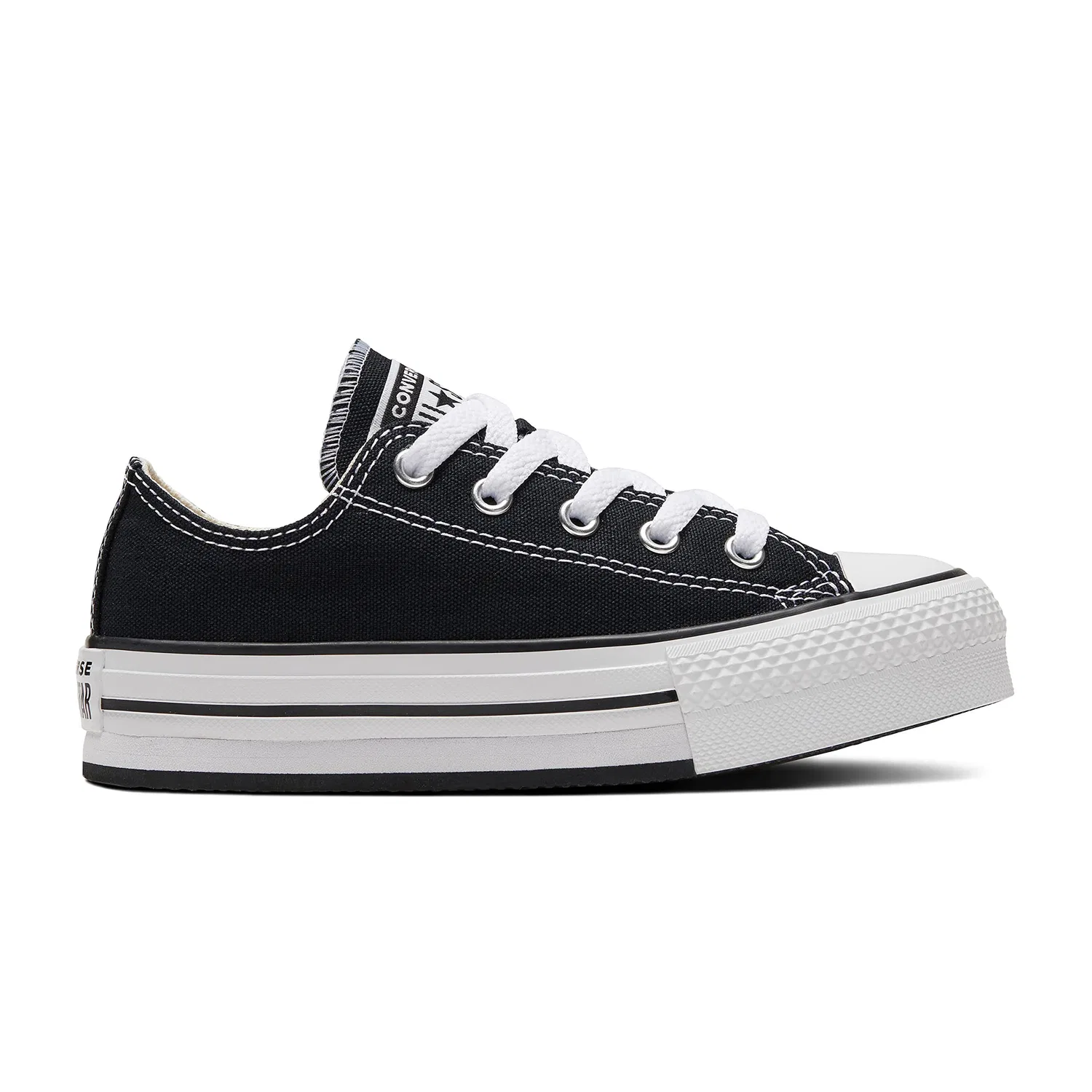 Детские кроссовки для девочек на платформе Ctas Eva Lift Ox Converse, Black Natural Ivory White