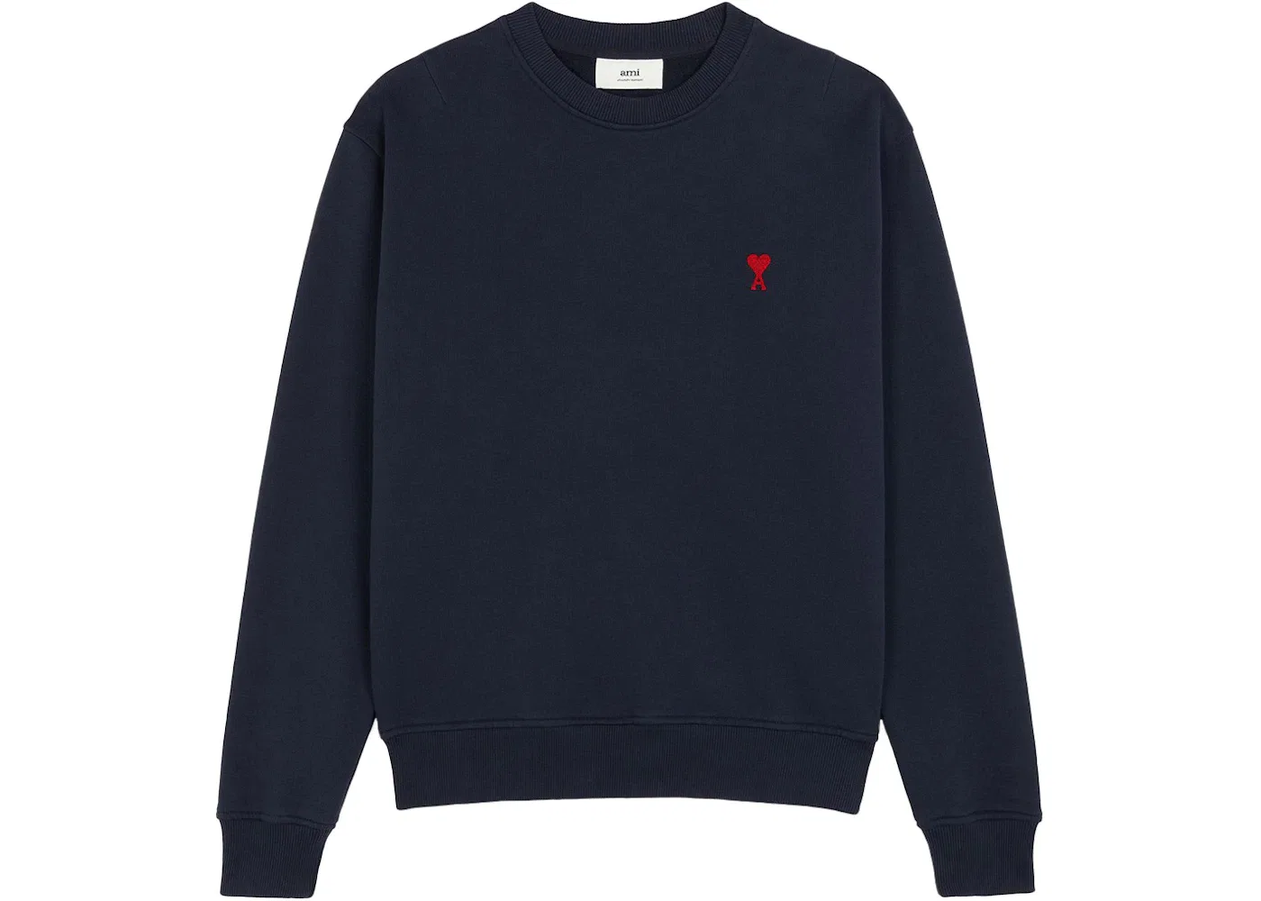 Мужской свитшот с круглым вырезом Ami De Coeur Ami Paris, Navy/Red