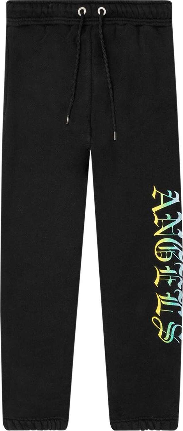 

Спортивные брюки Palm Angels Gothic Logo Sweatpants 'Black/Multicolor', черный