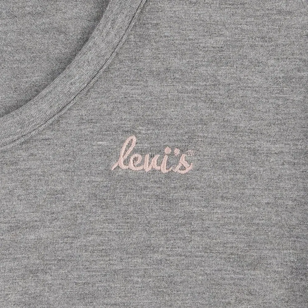 Детская футболка для девочек с коротким рукавом Favorite Short Sleeve Levi's, Grey — фото 4