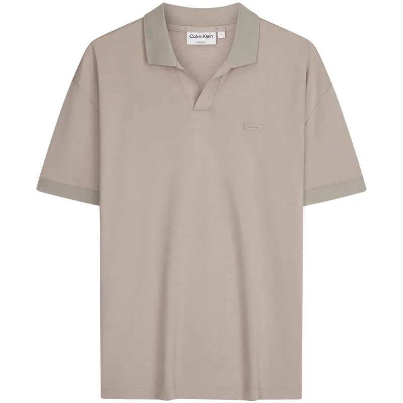 Поло Calvin Klein Moderate серо-бежевое
