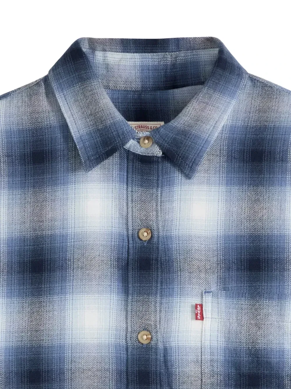 Рубашка Nash из фланели в клетку Levi's, синий — фото 3