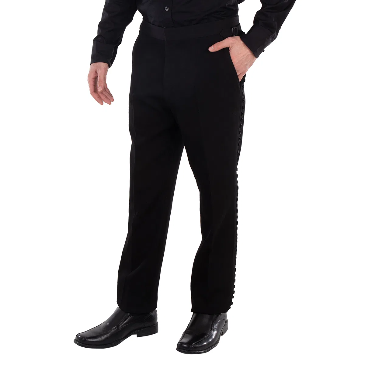Брюки прямого кроя из шерсти Straight-Leg Wool Pants Burberry, Black — фото 2