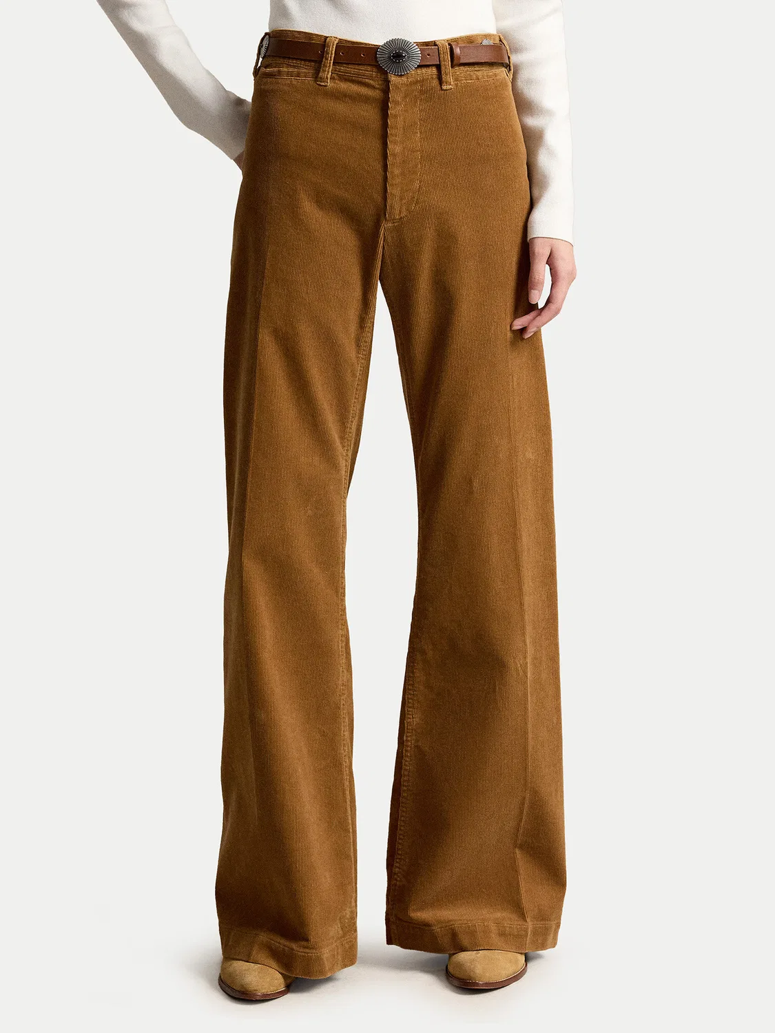 Женские брюки клеш Polo Ralph Lauren, светло-коричневый